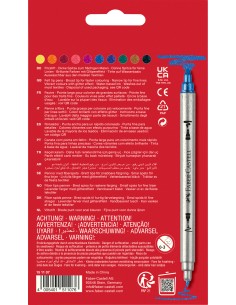 Viltpliiatsid Faber-Castell 2-otsaga 10-värvi glitter 2