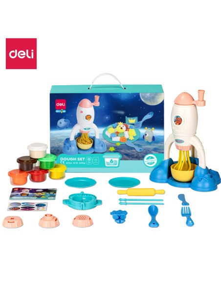 Modelleerimismass DELI Nuudlid 6-värvi komplekt
