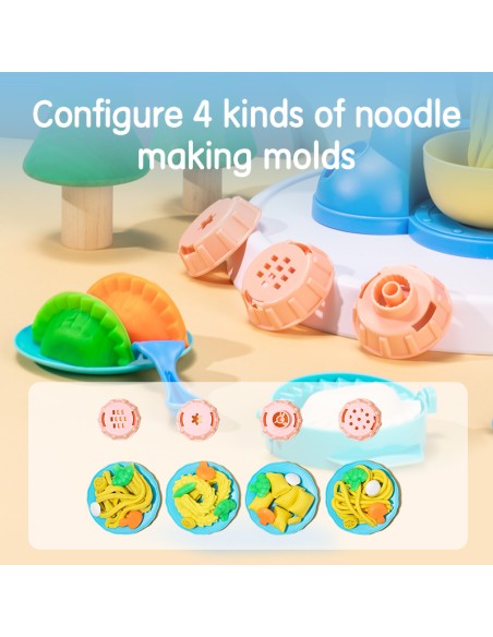 Modelleerimismass DELI Nuudlid 6-värvi komplekt