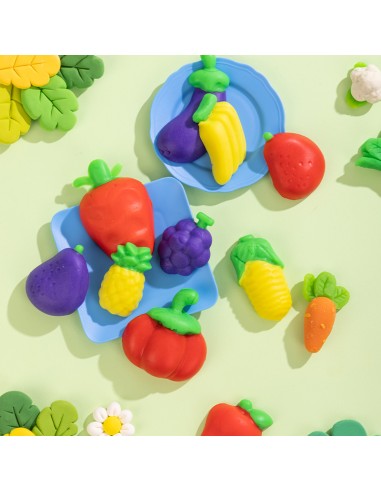 Modelleerimismass DELI Puuviljad 6-värvi komplekt