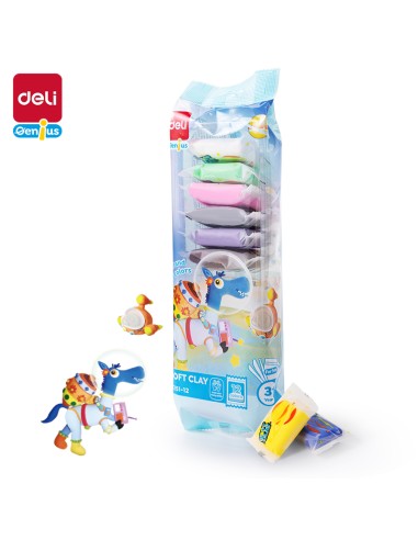 soft clay 12 colors ASST.