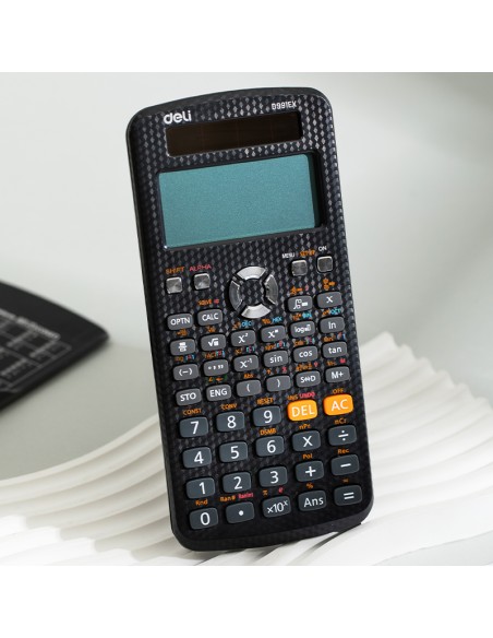 Koolikalkulaator DELI D991EX 552 funktsiooni, must