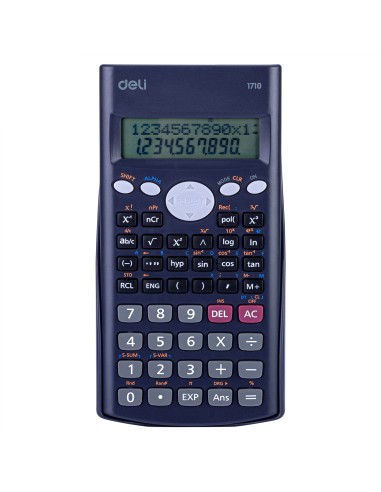 Scientific Calculator Deli 240F-two line display-10+2 digits Deli
