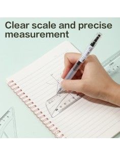 Ruler Set 30cm 4PCS Set TRANSPARENT 2