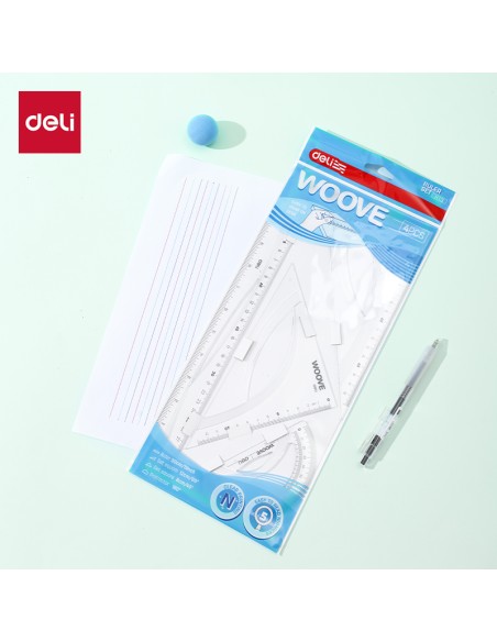 Ruler Set 30cm 4PCS Set TRANSPARENT