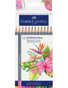 Akvarellpliiatsid Faber-Castell GoldFaber Aqua karbis 12 tk