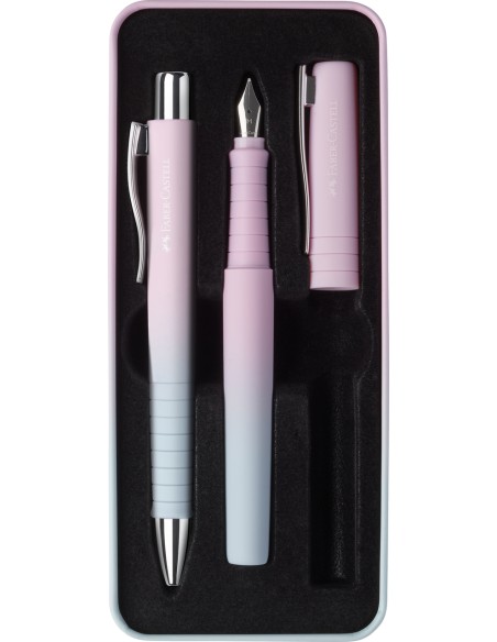 Pastapliiatsi komplekt Faber-Castell Poly Ball Blushing Sky FP+BP