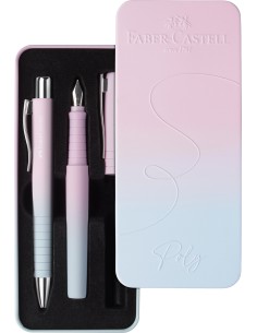 Pastapliiatsi komplekt Faber-Castell Poly Ball Blushing Sky FP+BP 2