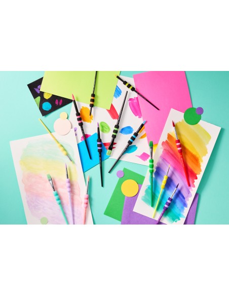 Pintslite komplekt Faber-Castell Soft Touch must 6tk/pk