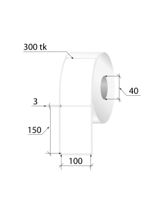 Termoetiketid ECO 100x150mm 300tk