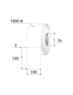 Termoetiketid ECO 100x150mm 1000tk