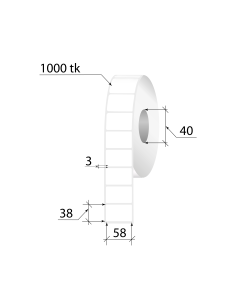 Termoetiketid ECO 58x38mm 1000tk
