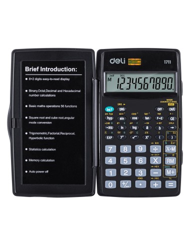 Scientific Calculator DELI Black