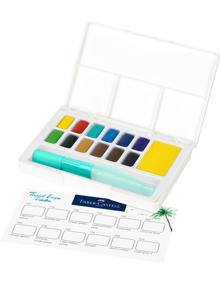 Vesivärvid Faber-Castell Creative Studio 12-värvi + pintsel