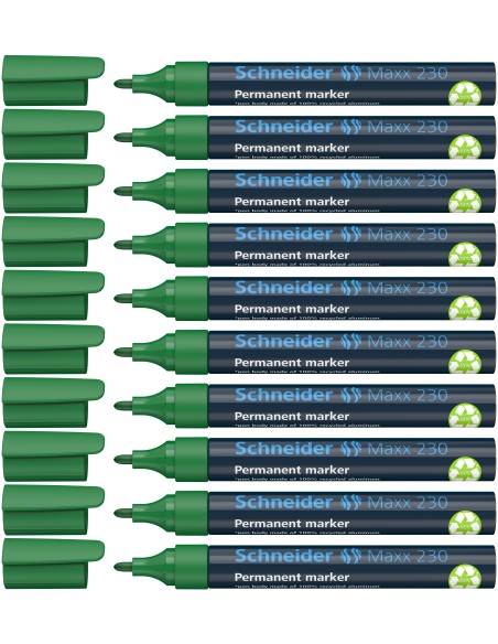 Permanent Marker Schneider 230, bullet tip, green