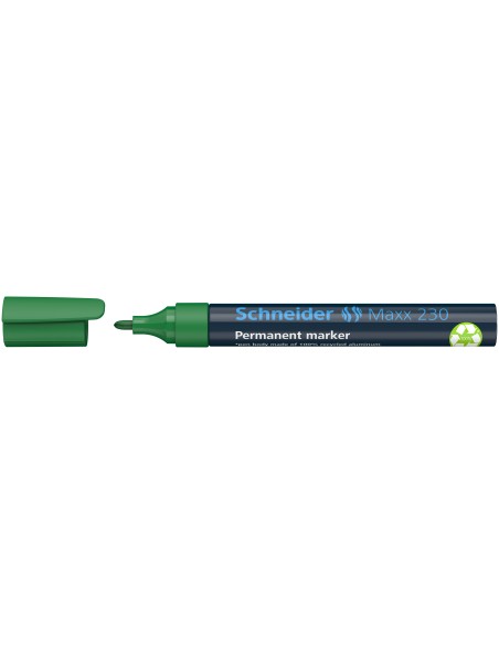 Permanent Marker Schneider 230, bullet tip, green
