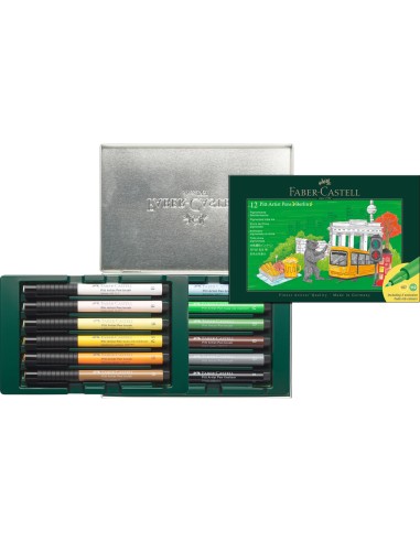 India ink Faber-Castell Pitt Artist Pen set Berlin, 12 pieces