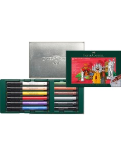 Tindipliiatsid Faber-Castell Pitt Artist Pen Milan, 12tk/pk