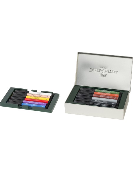 Tindipliiatsid Faber-Castell Pitt Artist Pen Milan, 12tk/pk