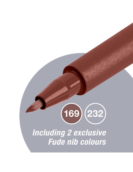 Tindipliiatsid Faber-Castell Pitt Artist Pen Milan, 12tk/pk