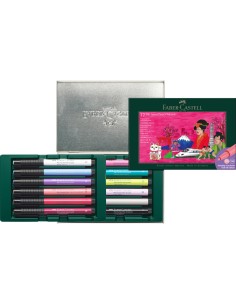 Tindipliiatsid Faber-Castell Pitt Artist Pen Tokyo, 12tk/pk