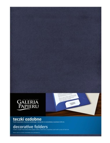 Document cover A4 cardboard navy blue
