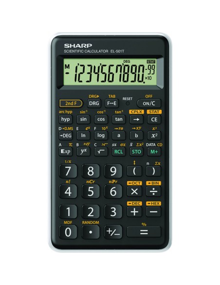 Koolikalkulaator Sharp EL-501TWH valge