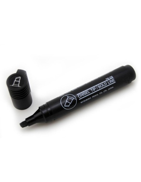 *Marker Uni Prockey PM126 chisel tip, black