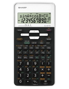 Koolikalkulaator Sharp EL-531THWH valge