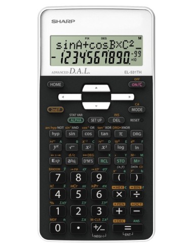 Koolikalkulaator Sharp EL-531THWH valge