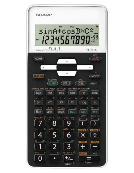 Koolikalkulaator Sharp EL-531THWH valge