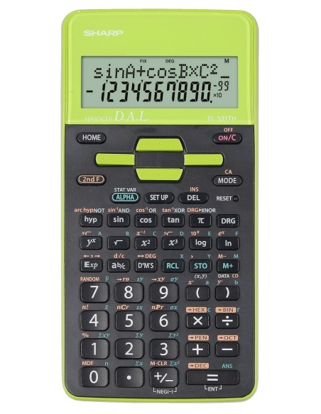 Koolikalkulaator Sharp EL-531THGR roheline