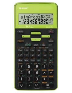 Koolikalkulaator Sharp EL-531THBGR roheline