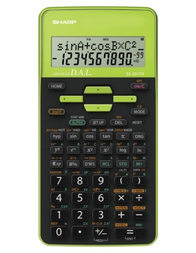 Koolikalkulaator Sharp EL-531THBGR roheline