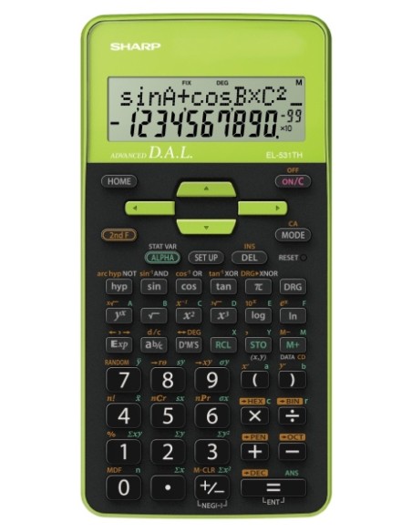 Koolikalkulaator Sharp EL-531THBGR roheline