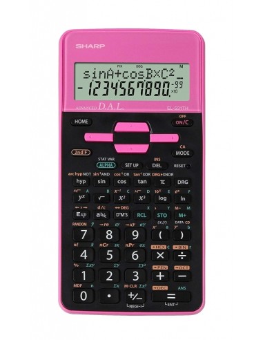 Koolikalkulaator Sharp EL-531THBPK roosa