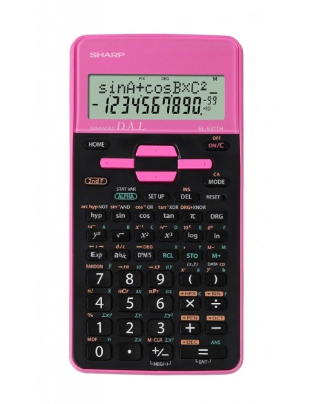 Koolikalkulaator Sharp EL-531THBPK roosa