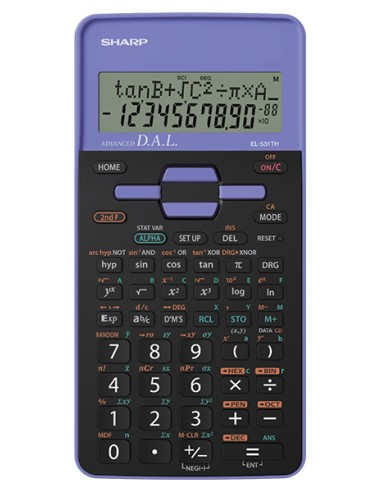Koolikalkulaator Sharp EL-531THBVL lilla