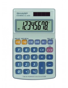 Taskukalkulaator Sharp EL-250S hõbe