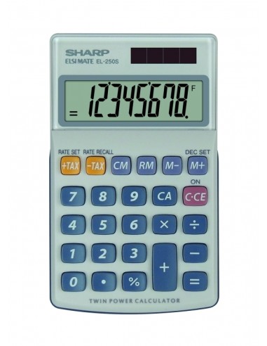 Taskukalkulaator Sharp EL-250S hõbe