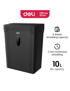 Paberipurustaja DELI T014 P4 5lehte 12L