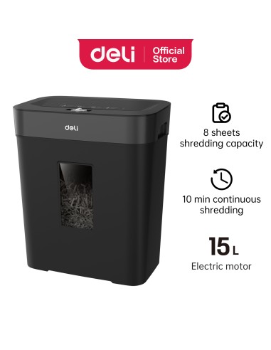 Paberipurustaja DELI T023 P4 8lehte 15L