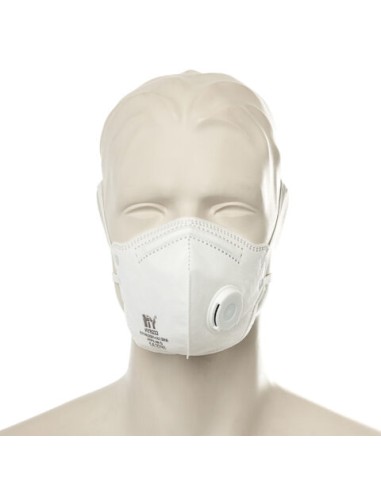 Respirator with head band and valve FFP2