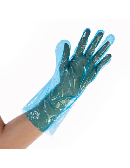 Disposable gloves LDPE Softline 100pcs blue