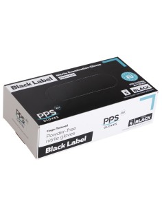 Nitrile gloves powder-free Black Label 100 black