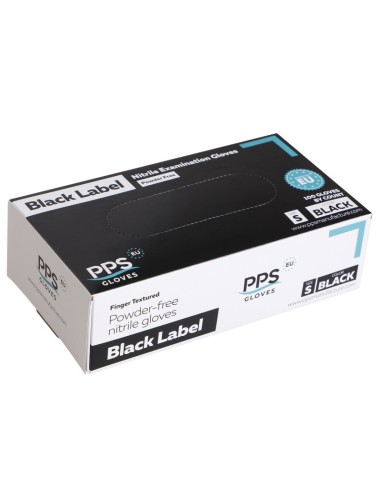 Nitrile gloves powder-free Black Label 100 black