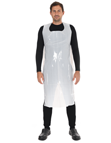 Disposable aprons LDPE 35my 150x100cm 25pcs blue