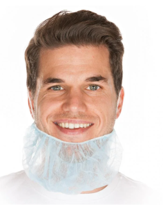 Beard cover disposable PP 50x30cm blue 100 pcs
