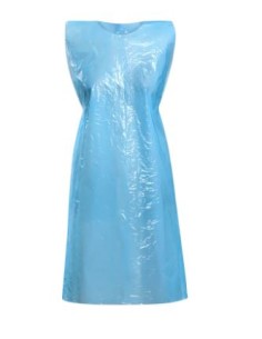 Disposable aprons LDPE 35my 150x100cm 25pcs blue