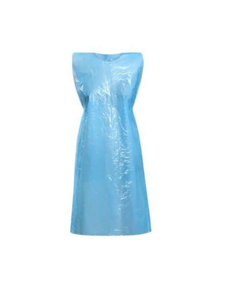 Disposable aprons LDPE 35my 150x100cm 25pcs blue